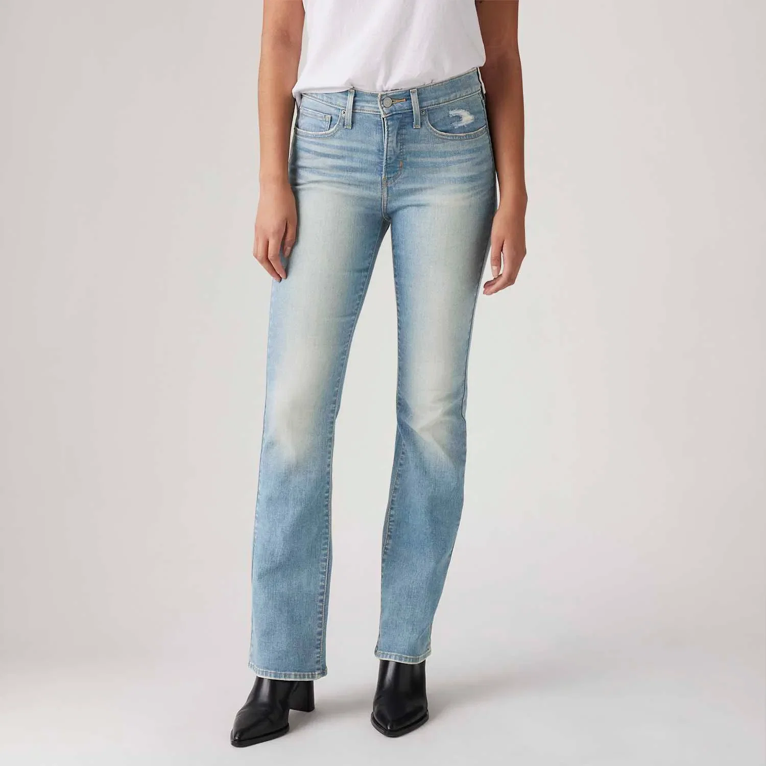 Calça Jeans Levi's® 315® Shaping Boot Lavagem Clara — imagem 1