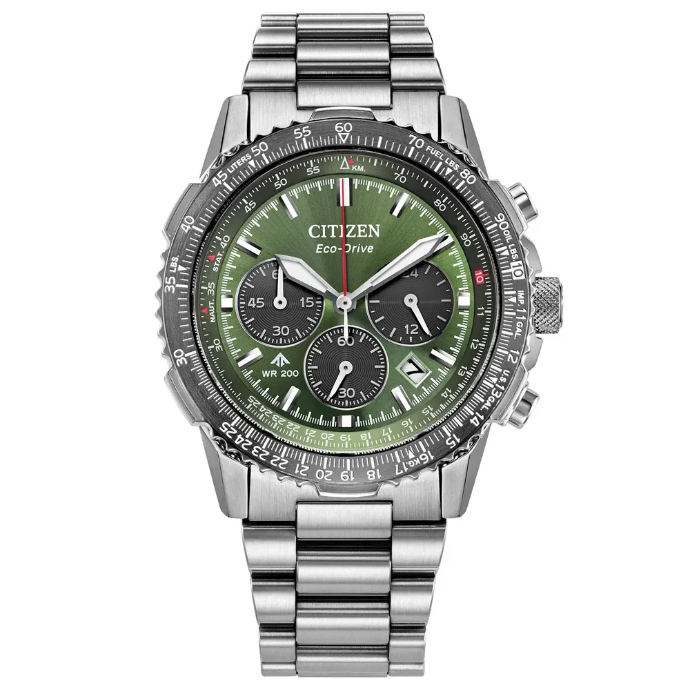 Relógio Citizen NavIhawk Masculino em Aço Prateado CA4664-60WN — imagem 1