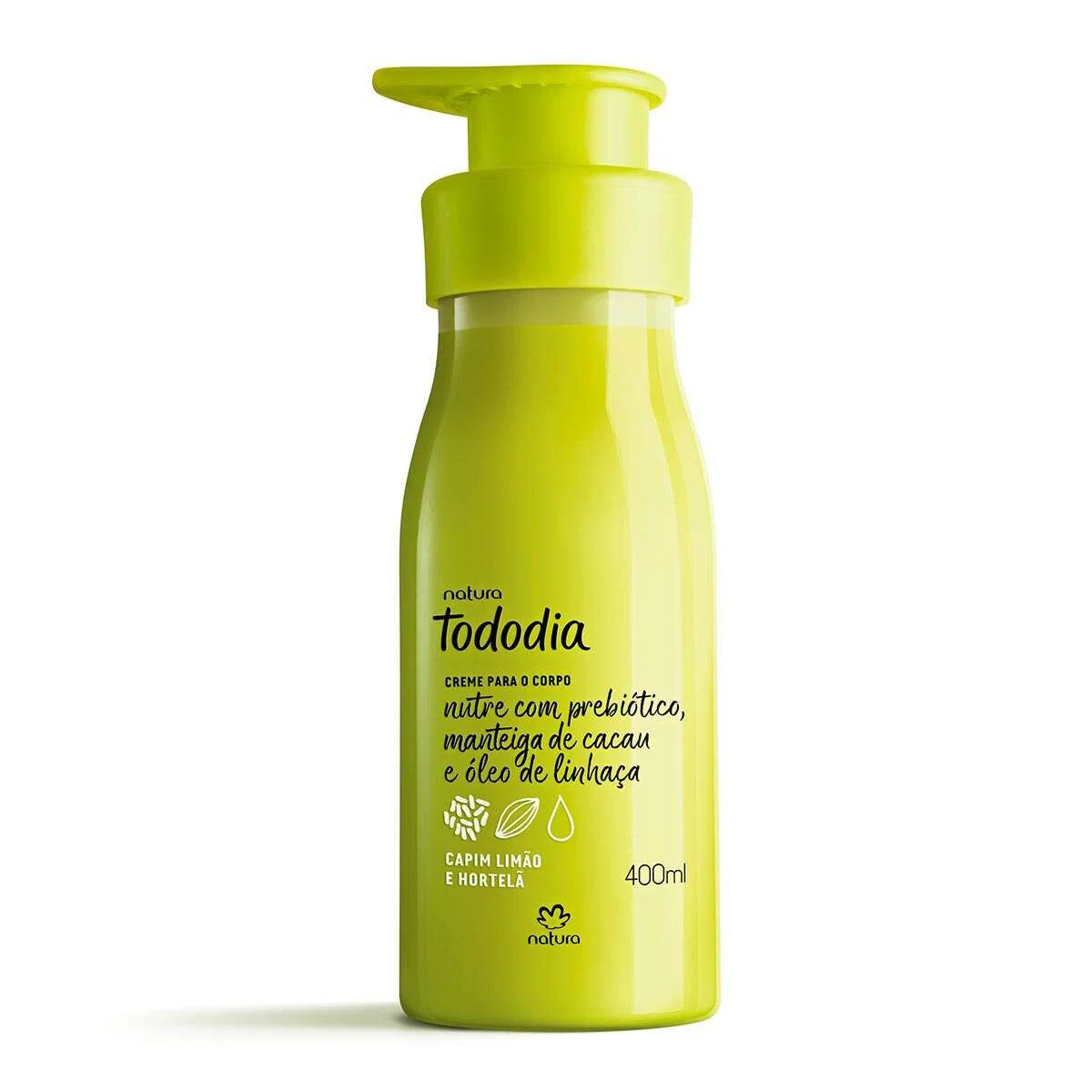 Creme Desodorante Nutritivo Para o Corpo Tododia Capim Limão e Hortelã 400 ml