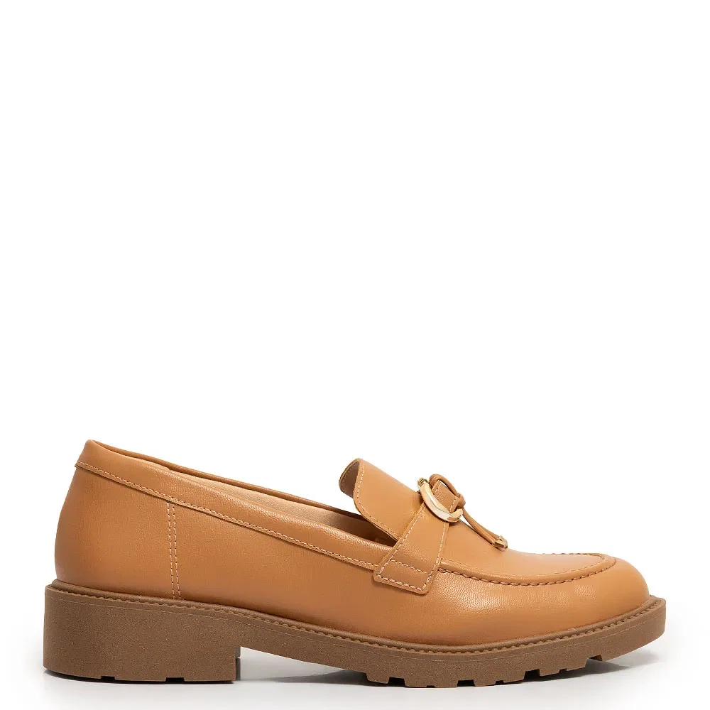 Mocassim Caramelo Comfort Enfeite — imagem 1