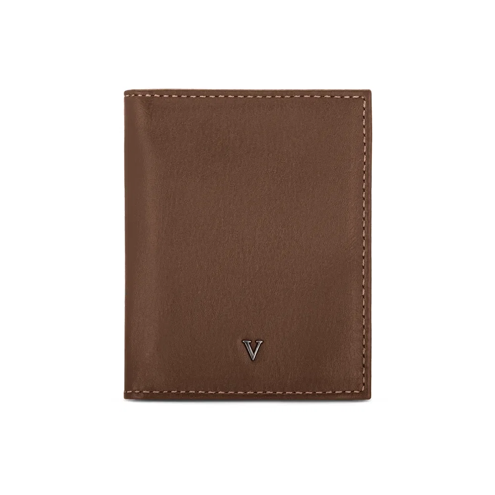 Porta-Cartões Masculino Couro Marrom