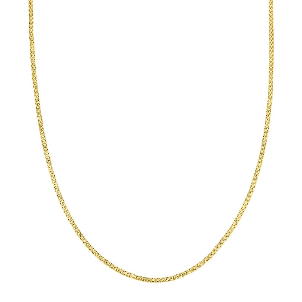 Corrente Popcorn em Ouro Amarelo 18k, 45cm — imagem 1