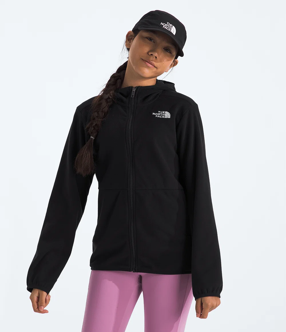 Fleece Infantil Teen Glacier Full Zip Com Capuz TNF Black