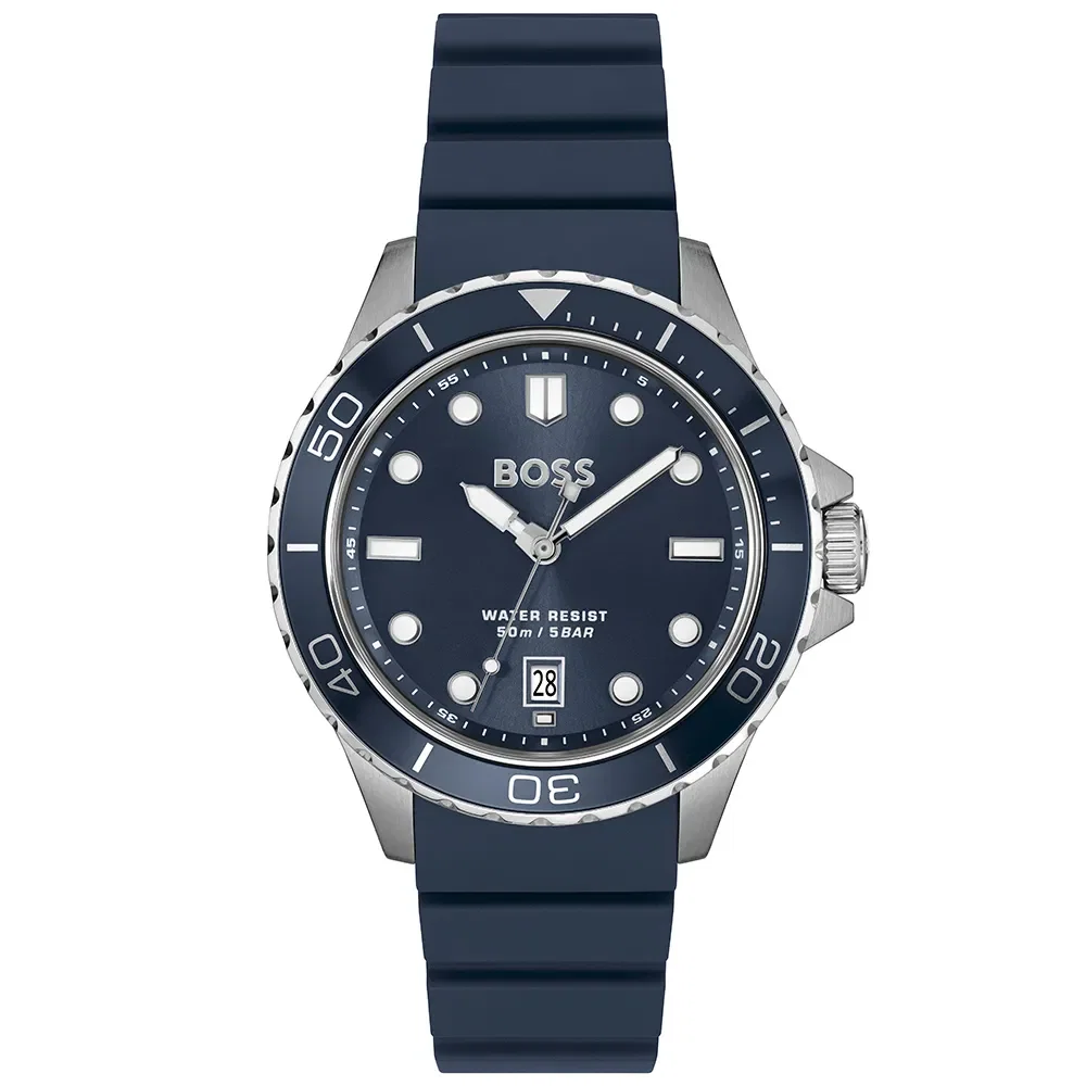 Relógio Hugo Boss Troper Sport Masculino em Borracha Azul 1514292 — imagem 1