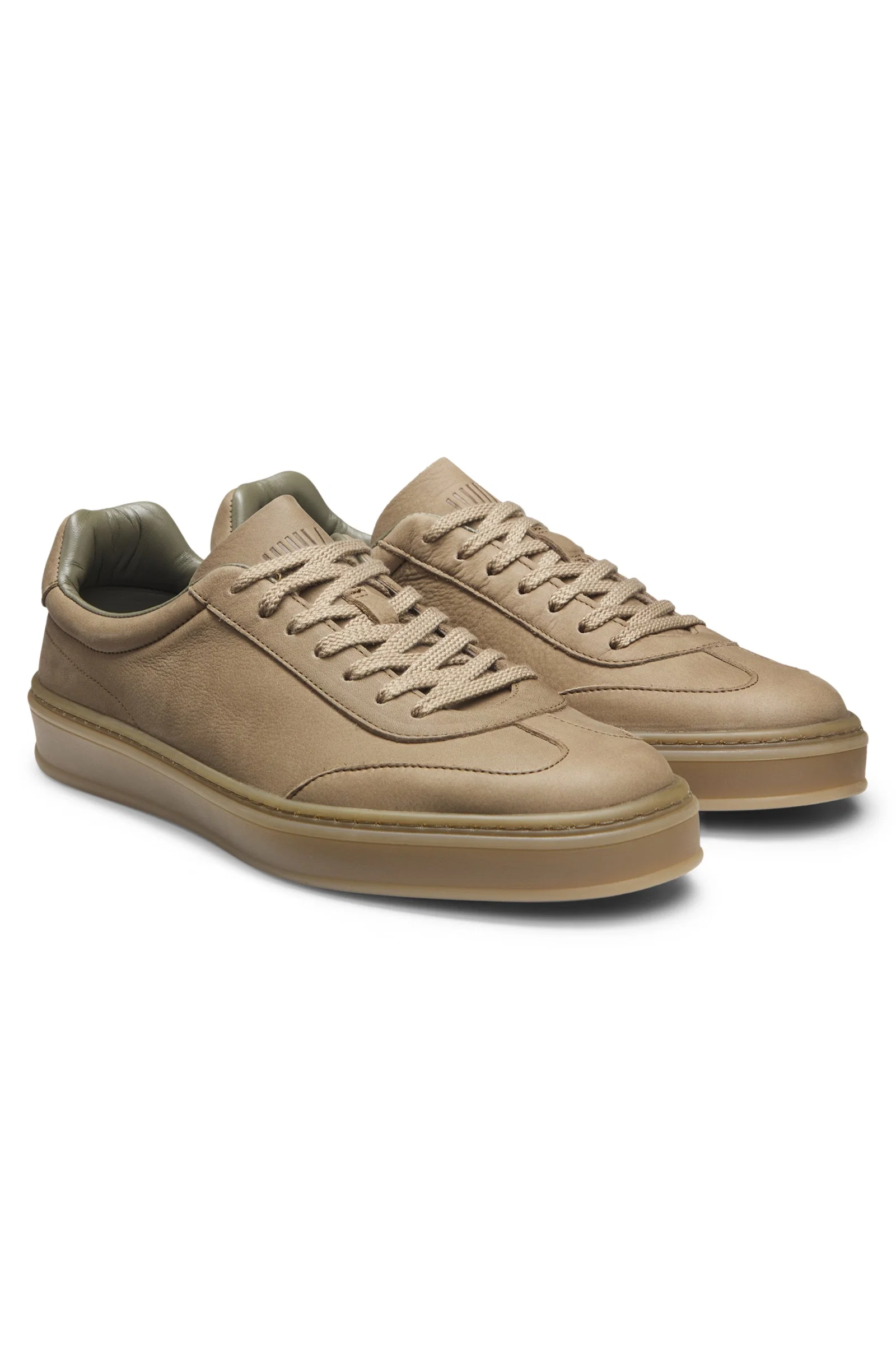 Tênis Em Couro BOSS BY BECKHAM Com Sola Em Borracha