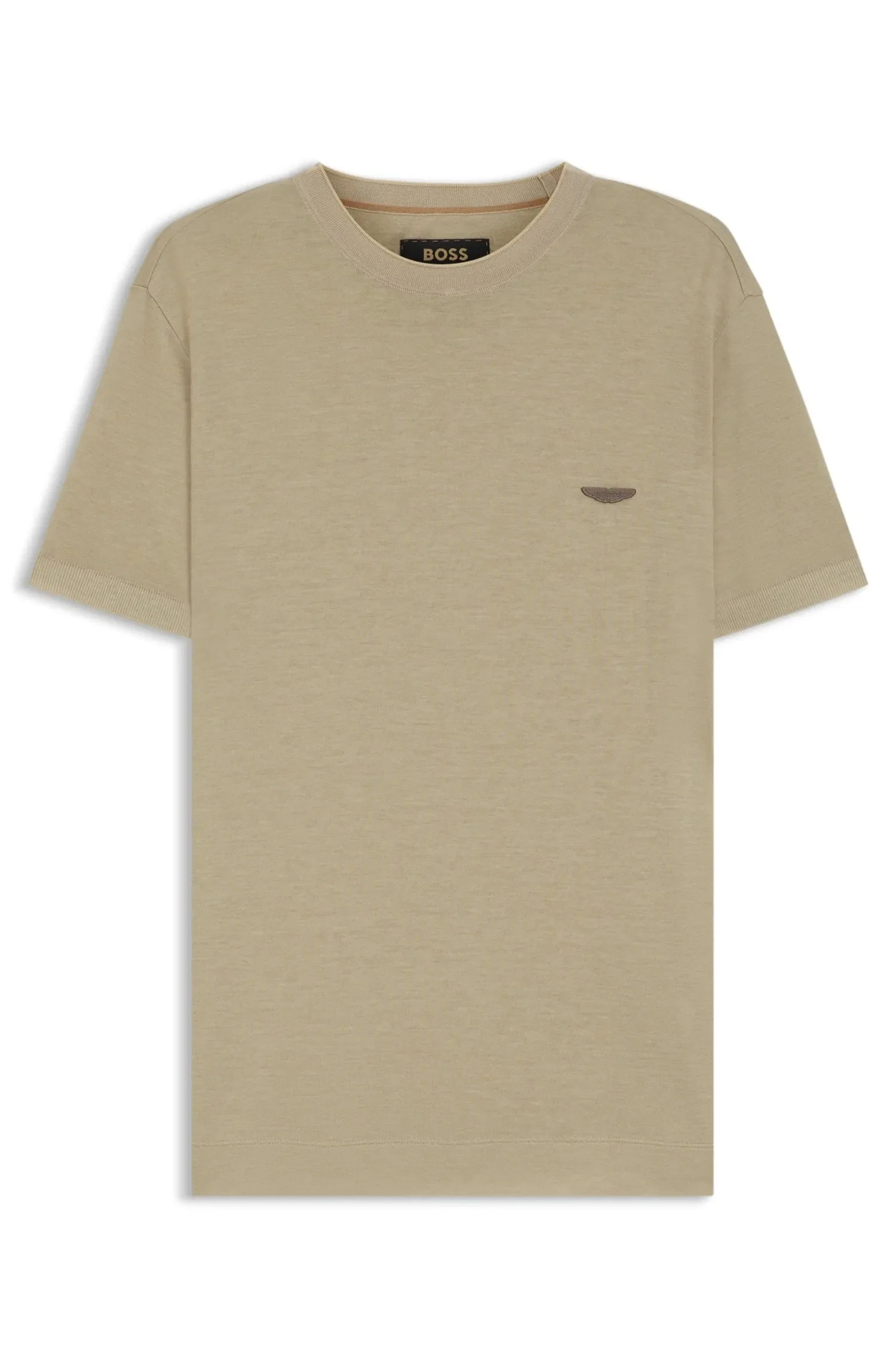 Camiseta BOSS X Aston Martin Com Logo Em Nobuck
