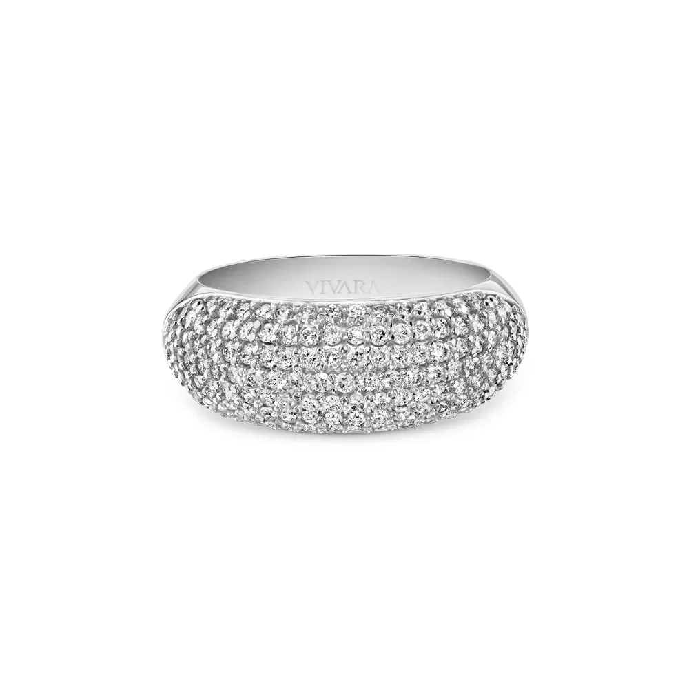 Anel Lumiere em Ouro Branco 18k com Diamantes — imagem 1