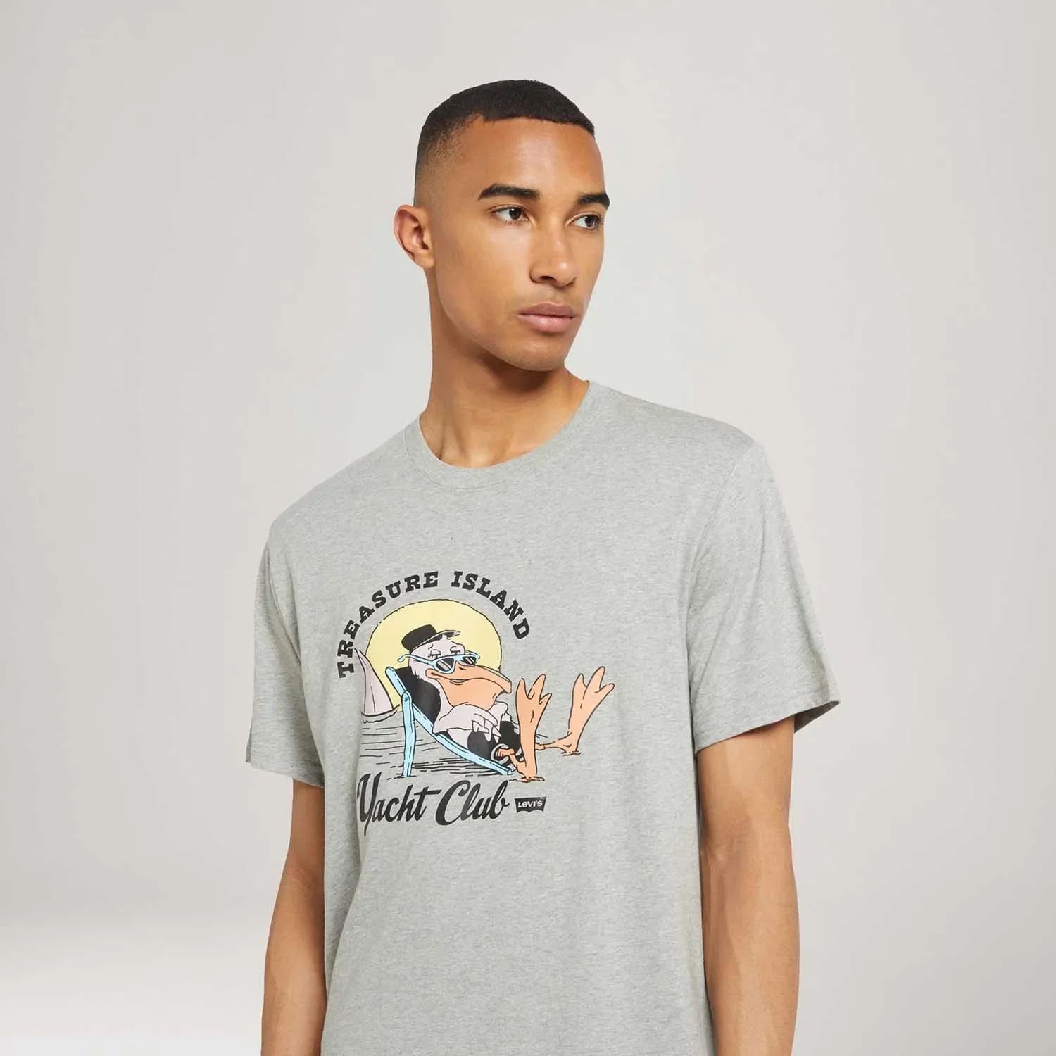 Camiseta Levi's® Relaxed Fit Cinza Manga Curta — imagem 1