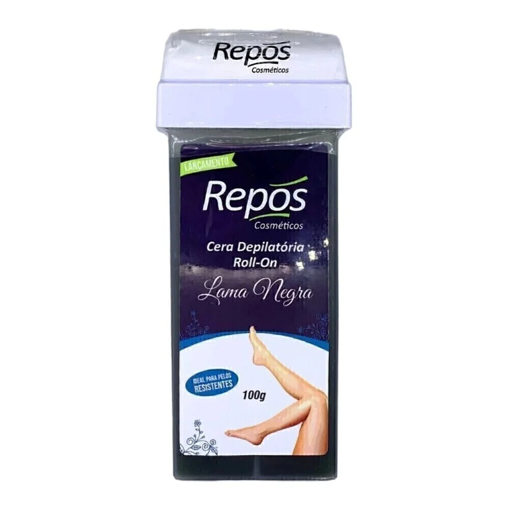 Cera Depilatória Repos Roll-On Lama Negra 100g