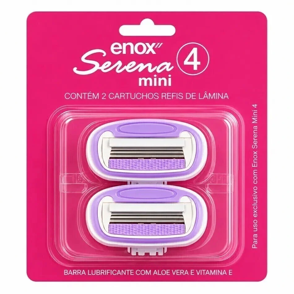 Cartuchos Refis de Lâmina Enox Serena Mini 4 2 Unidades