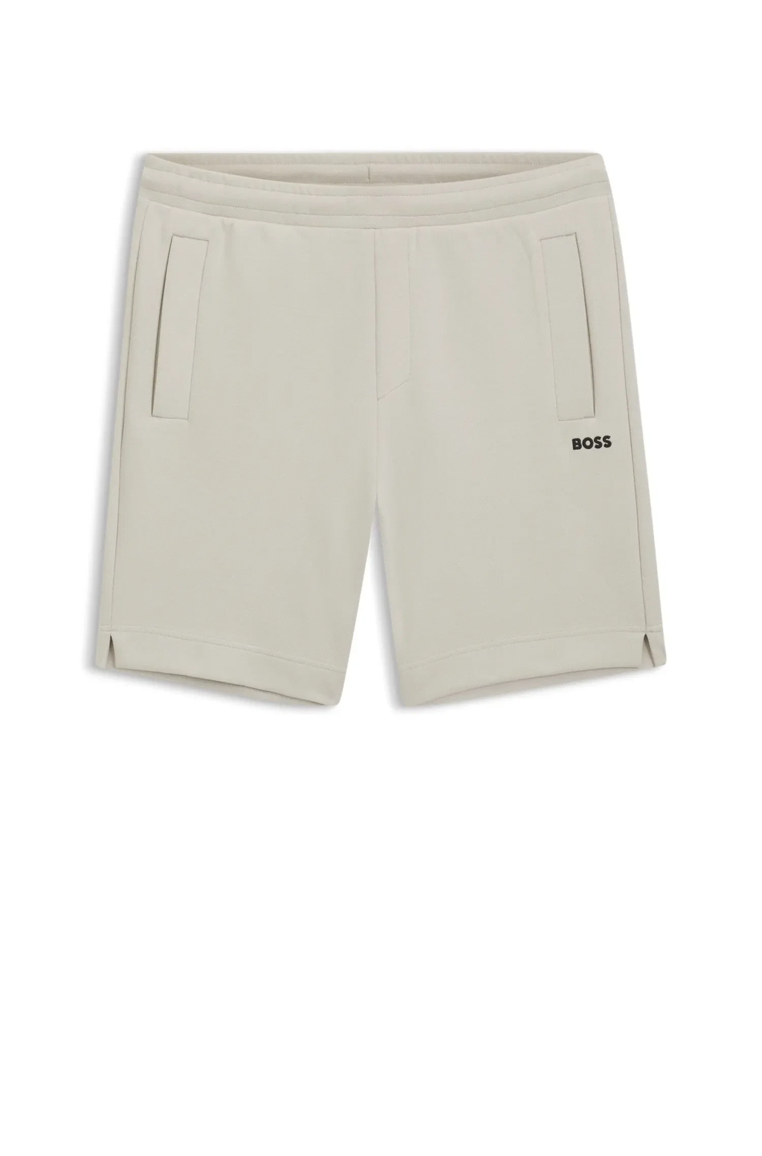 Shorts Com Logo Bordado Em Jersey Piqué — imagem 1