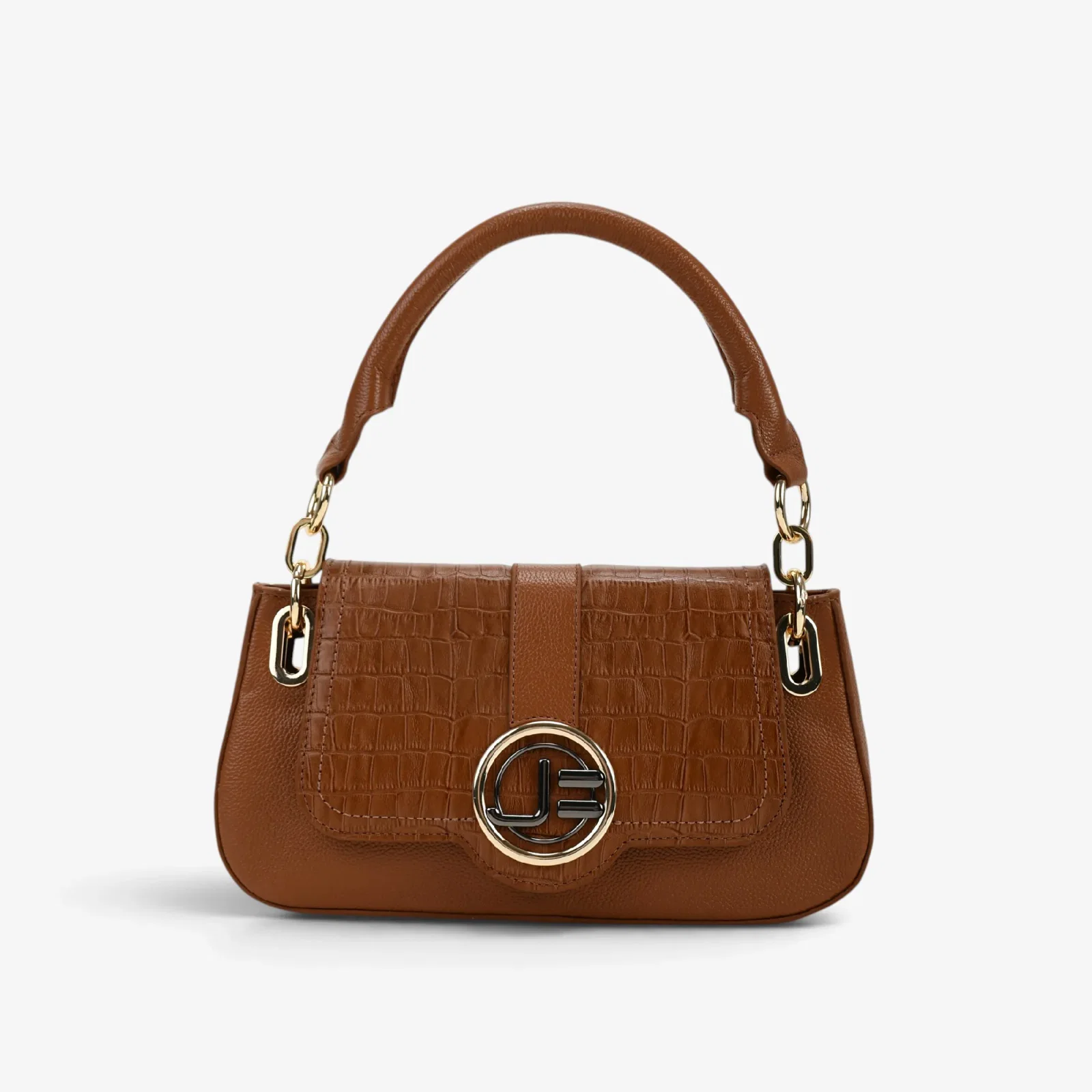 Bolsa Baguete Caramelo Mascavo Couro — imagem 1