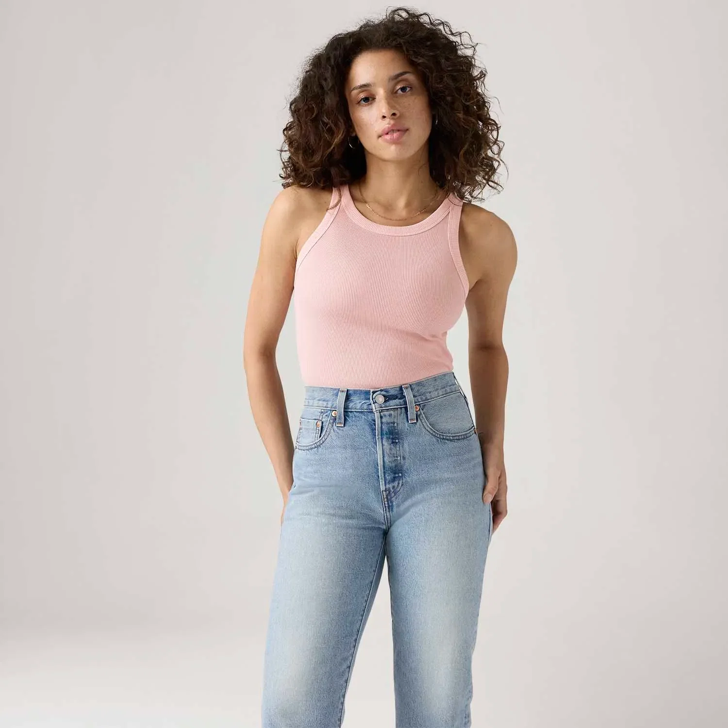 Regata Levi's® Essential Racer Tank Rosa — imagem 1