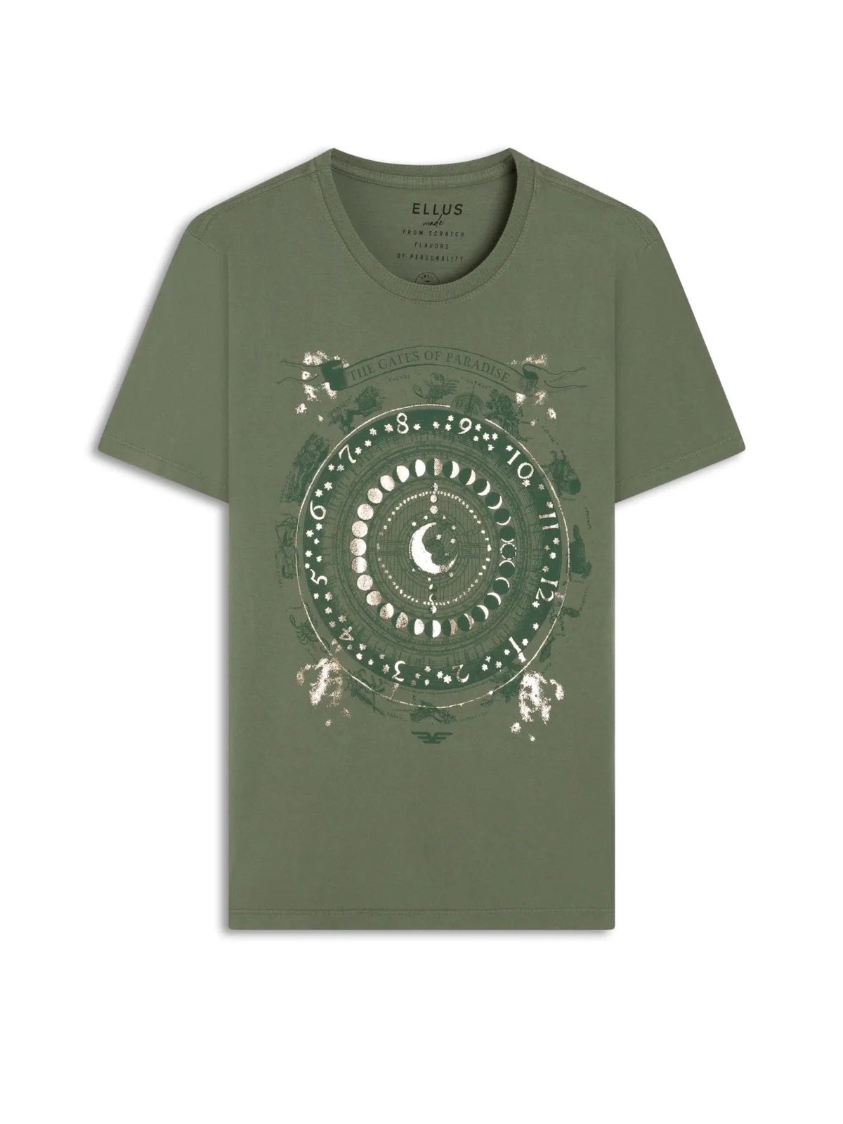 T-Shirt Fine Gates Off Paradise Musgo — imagem 1