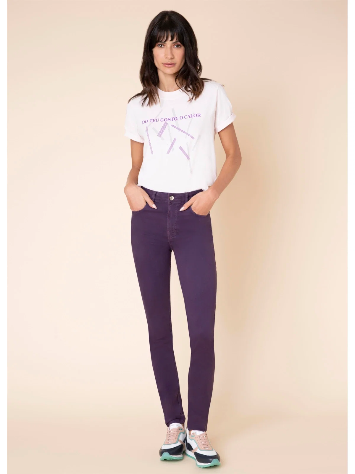 Calça Sofia Color Modal Roxo