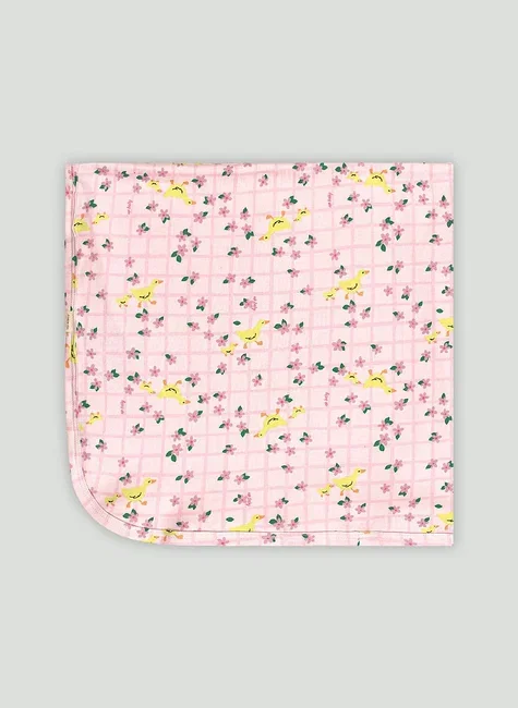 Manta Essentials Unissex em Suedine para Bebê (Rosa Claro) Up Baby