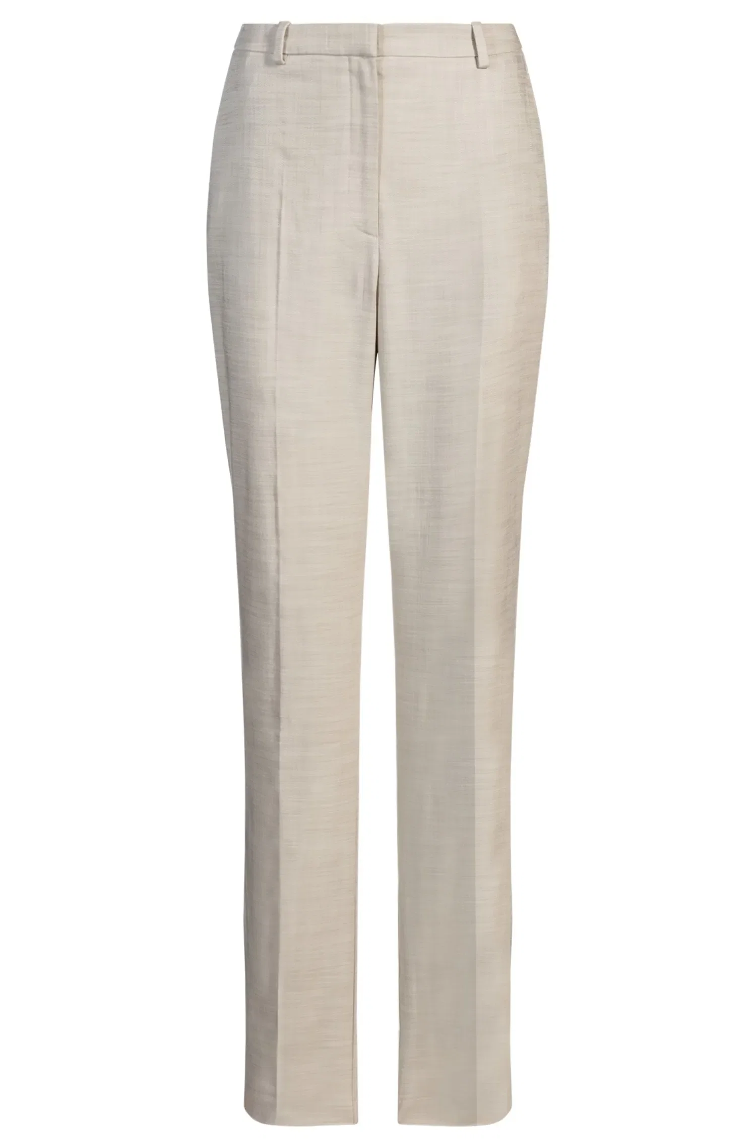 Calça Relaxed Fit Em Tecido De Mistura