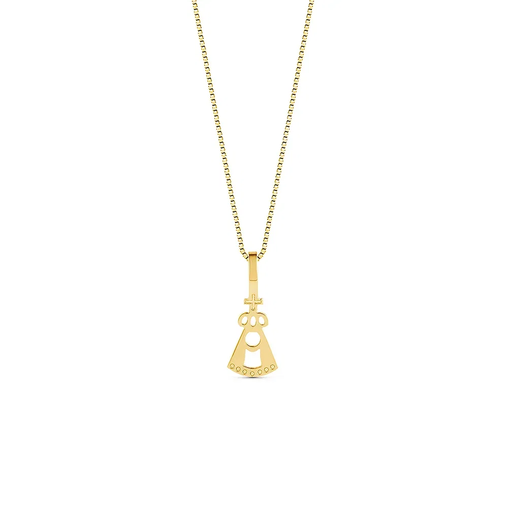 Pingente Medalha N.Sra Aparecida em Ouro Amarelo 18k , 15.7mm — imagem 1