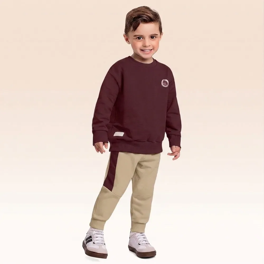 Conjunto blusão e calça moletom