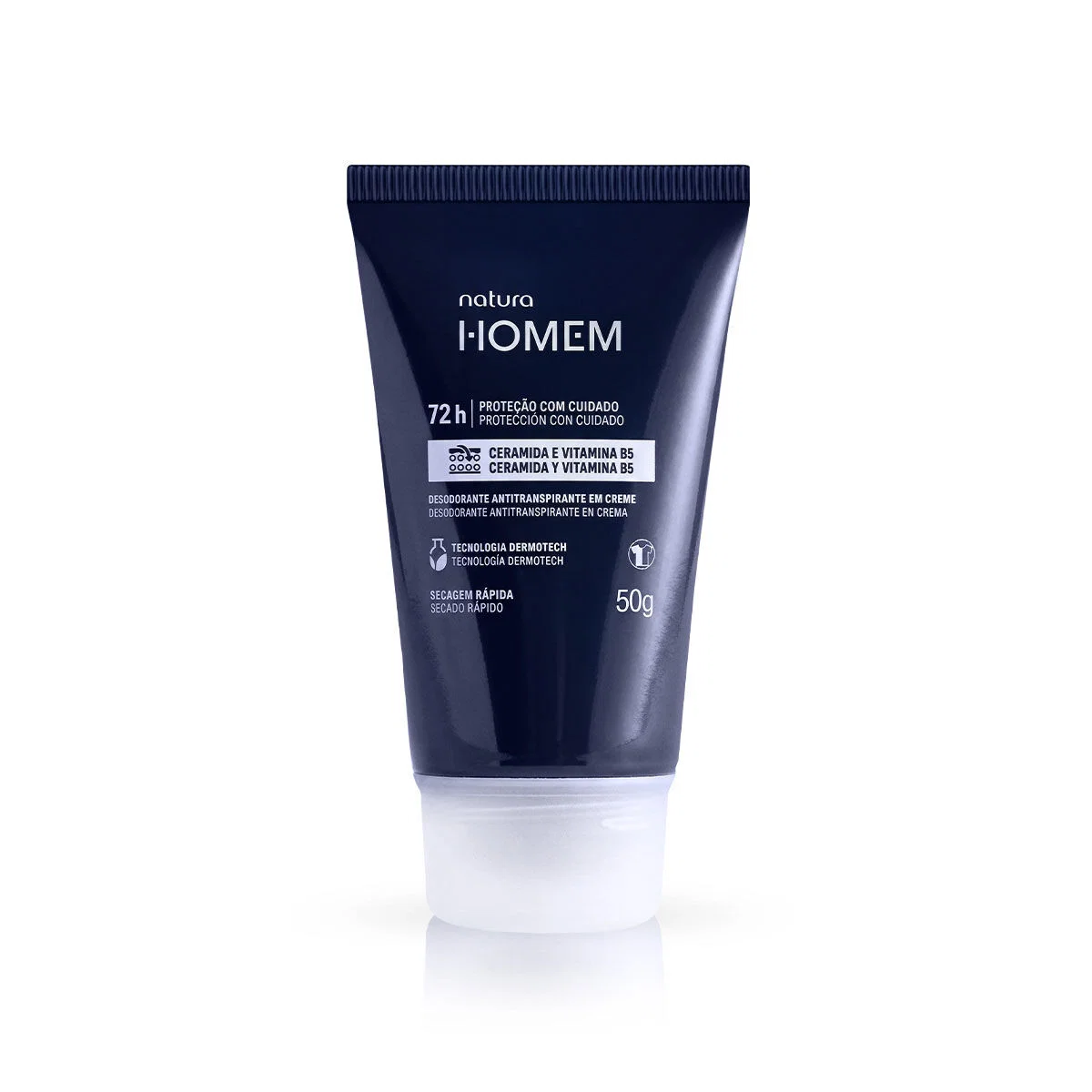 Desodorante Antitranspirante em Creme Natura Homem 50g — imagem 1
