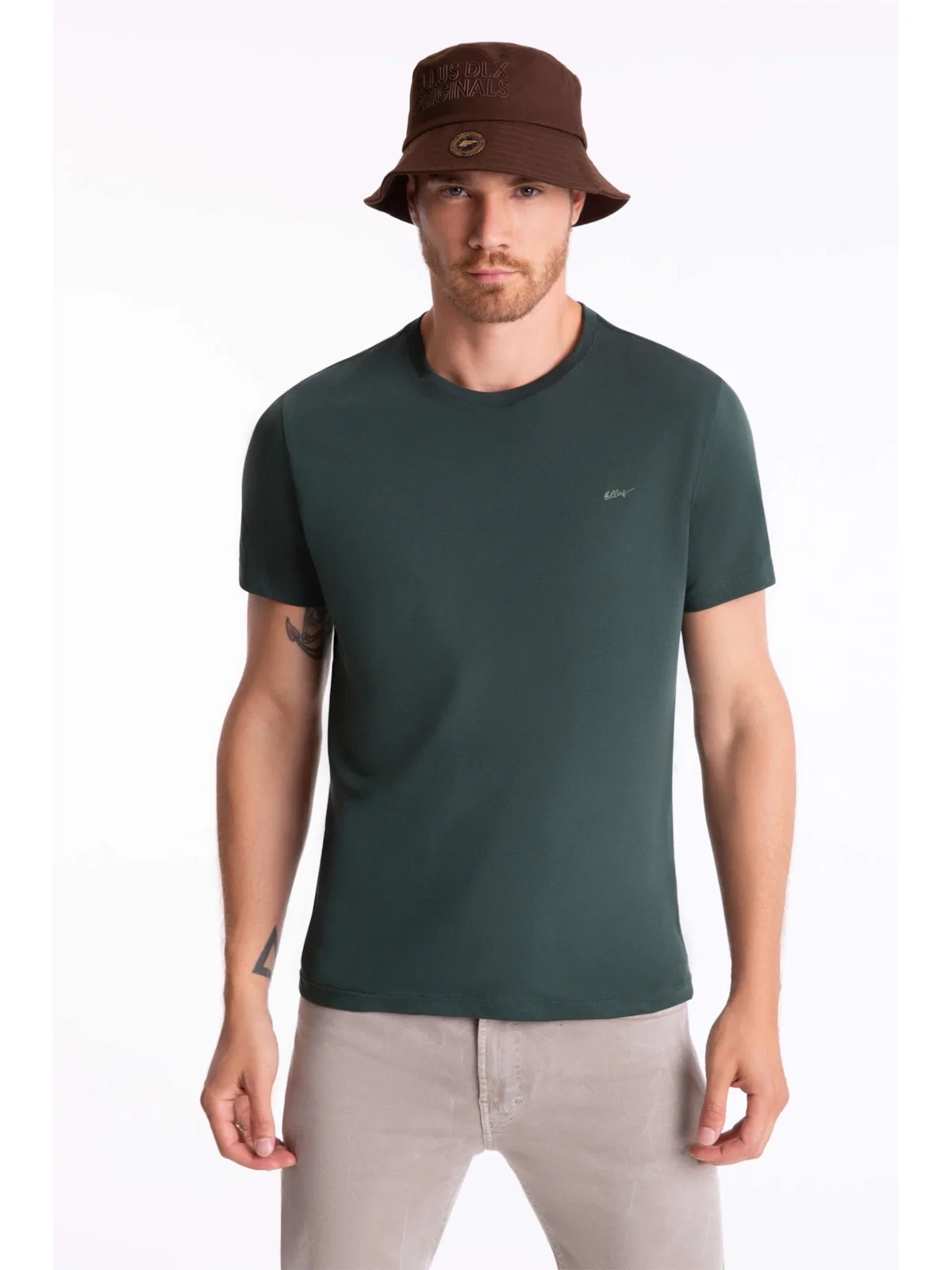 T-Shirt Pima Ellus Classic Verde Escuro — imagem 1