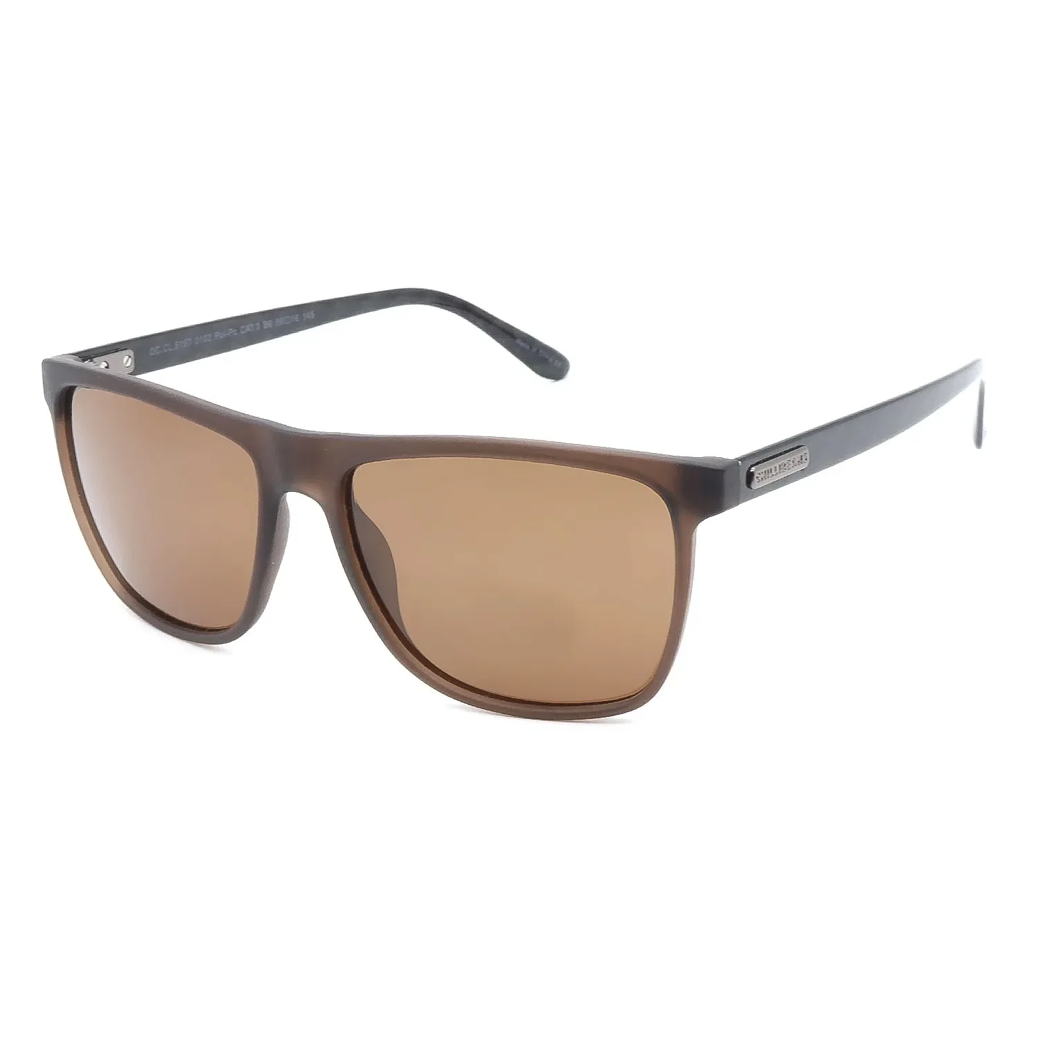 Óculos de Sol Masculino Chilli Beans Quadrado Polarizado Marrom — imagem 1