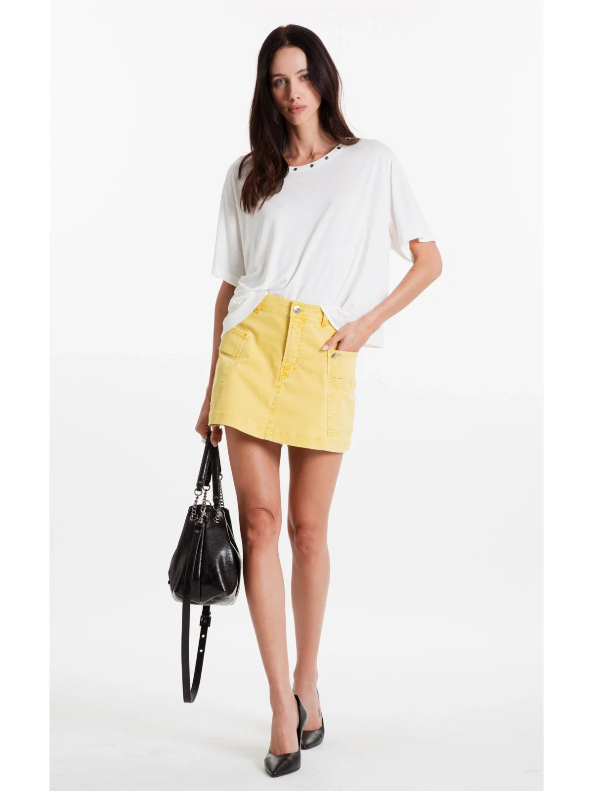 Sarja Rain (Shorts Saia) Cargo Mostarda — imagem 1