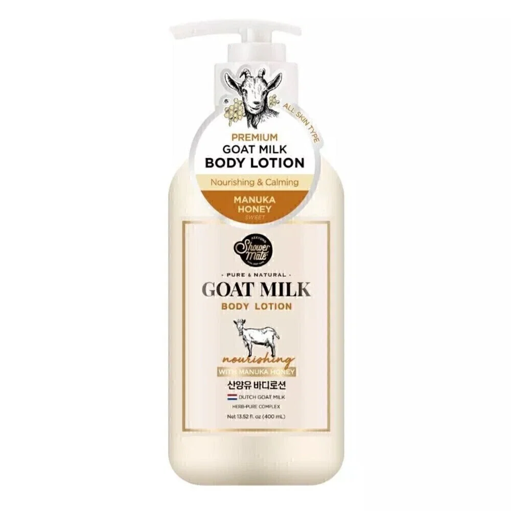 Loção Corporal Shower Mate Goat Milk Mel de Manuka 400ml