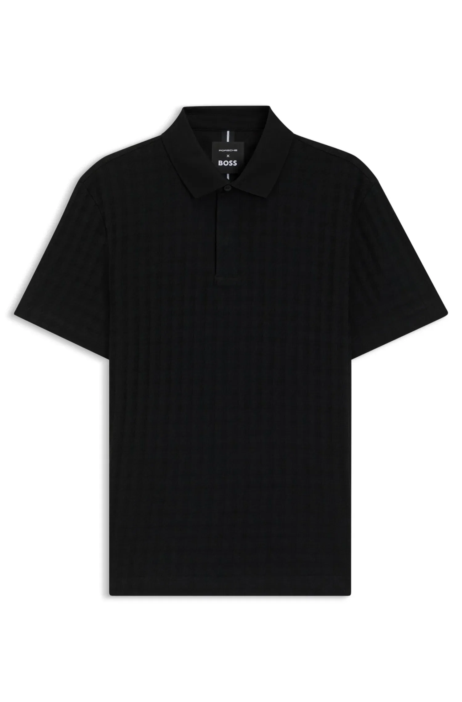 Polo Porsche X BOSS Com Padrão Houndstooth Em Algodão — imagem 1