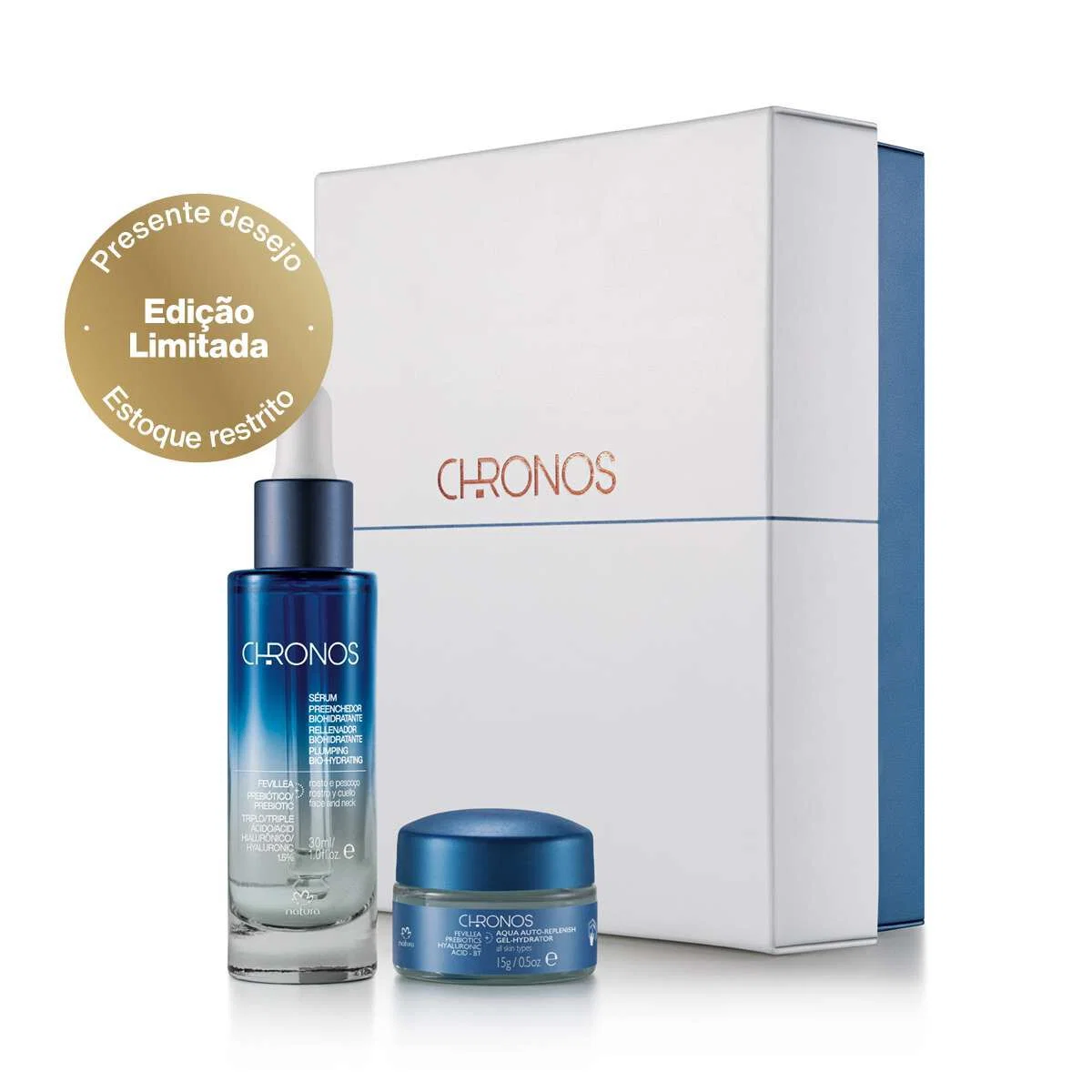 Presente Natura Chronos Biohidratação e Acqua — imagem 1