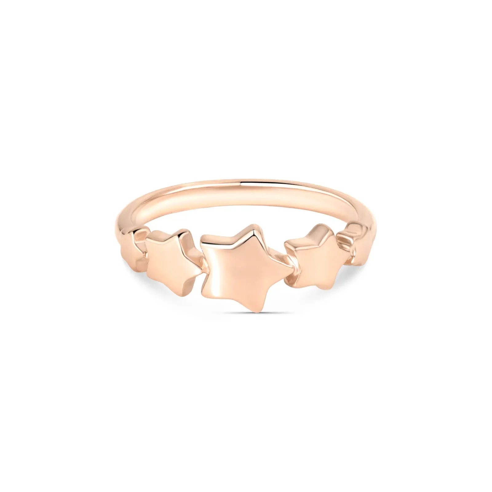 Anel Life Star em Liga Rosé com Banho de Ouro Rosé 18k — imagem 1