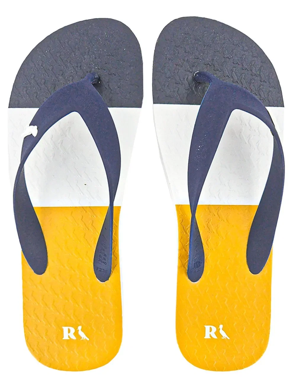 Chinelo Reserva Masculino Trancoso Classic Yellow / White Marinho