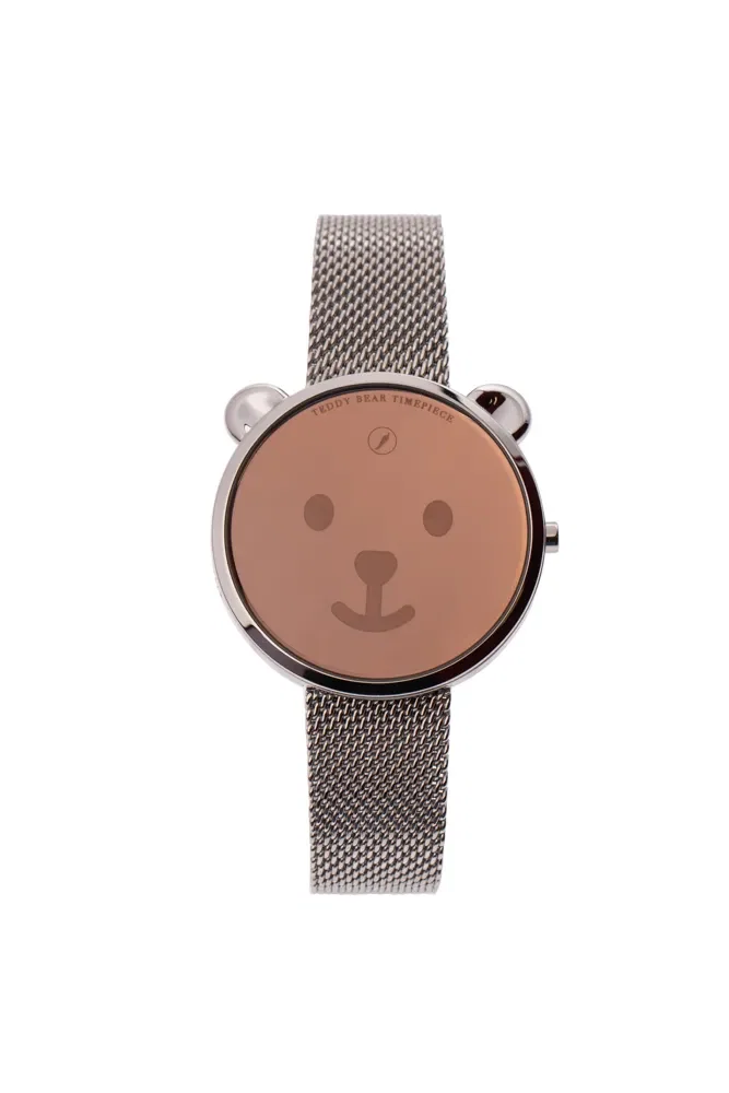 Relógio Digital Feminino Chilli Beans Urso Prata — imagem 1