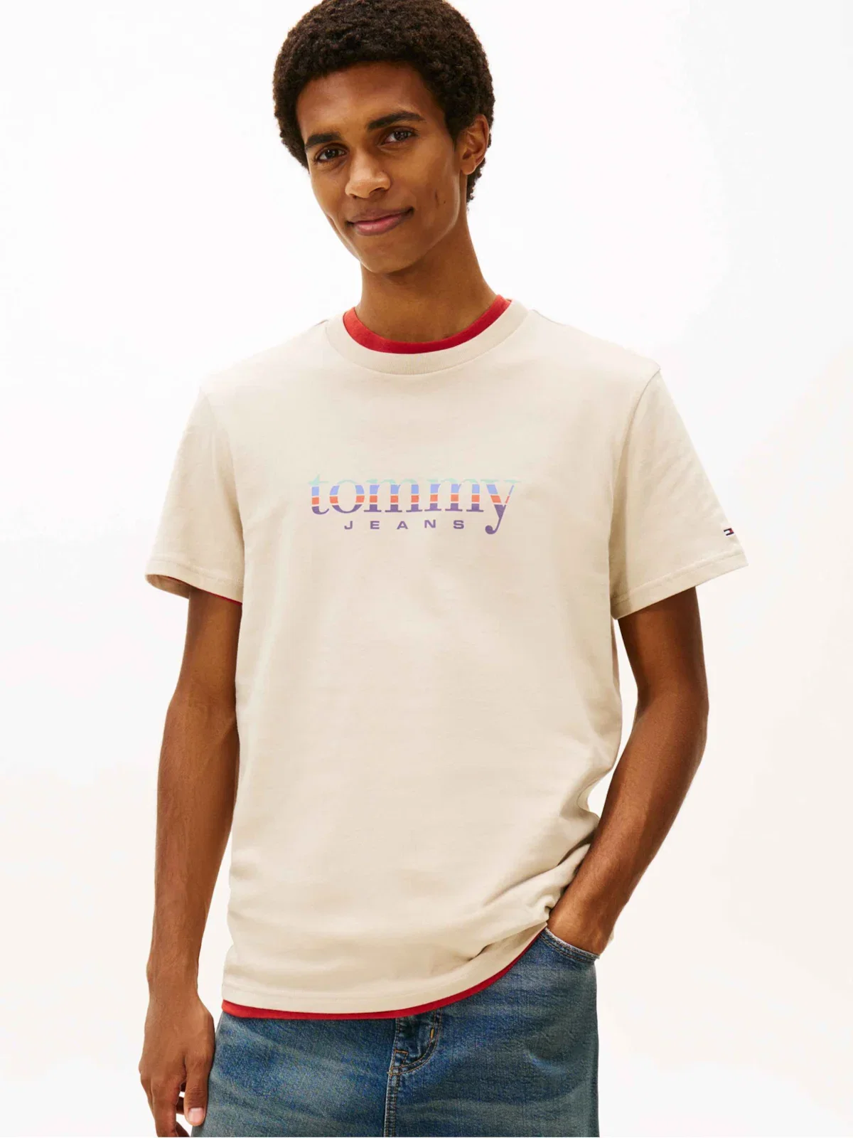 Camiseta Slim Jersey com Logo