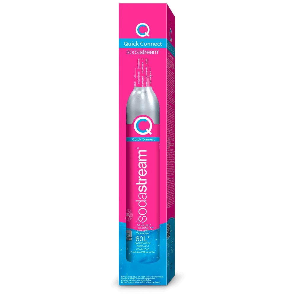 Cilindro Extra de CO2 60 Litros Máquinas Terra / Art / Gaia Sodastream Rosa