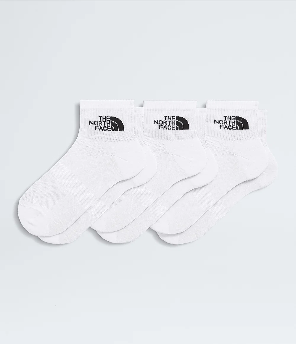 Meia Multi Sport Cush Quarter - 3 Pares TNF White