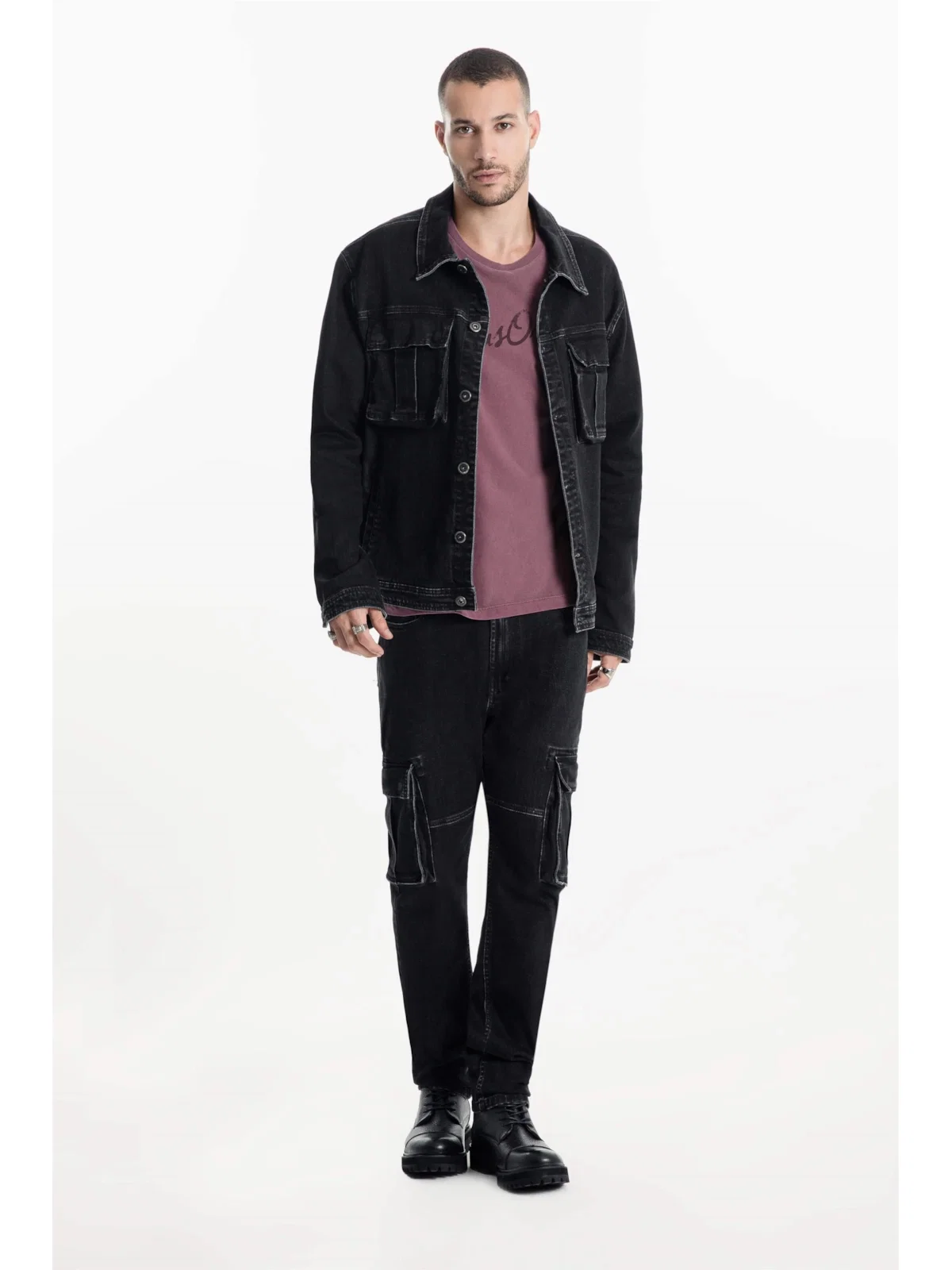 Jaqueta Heavy Black 2001-Lav.Black C/ Luva — imagem 1
