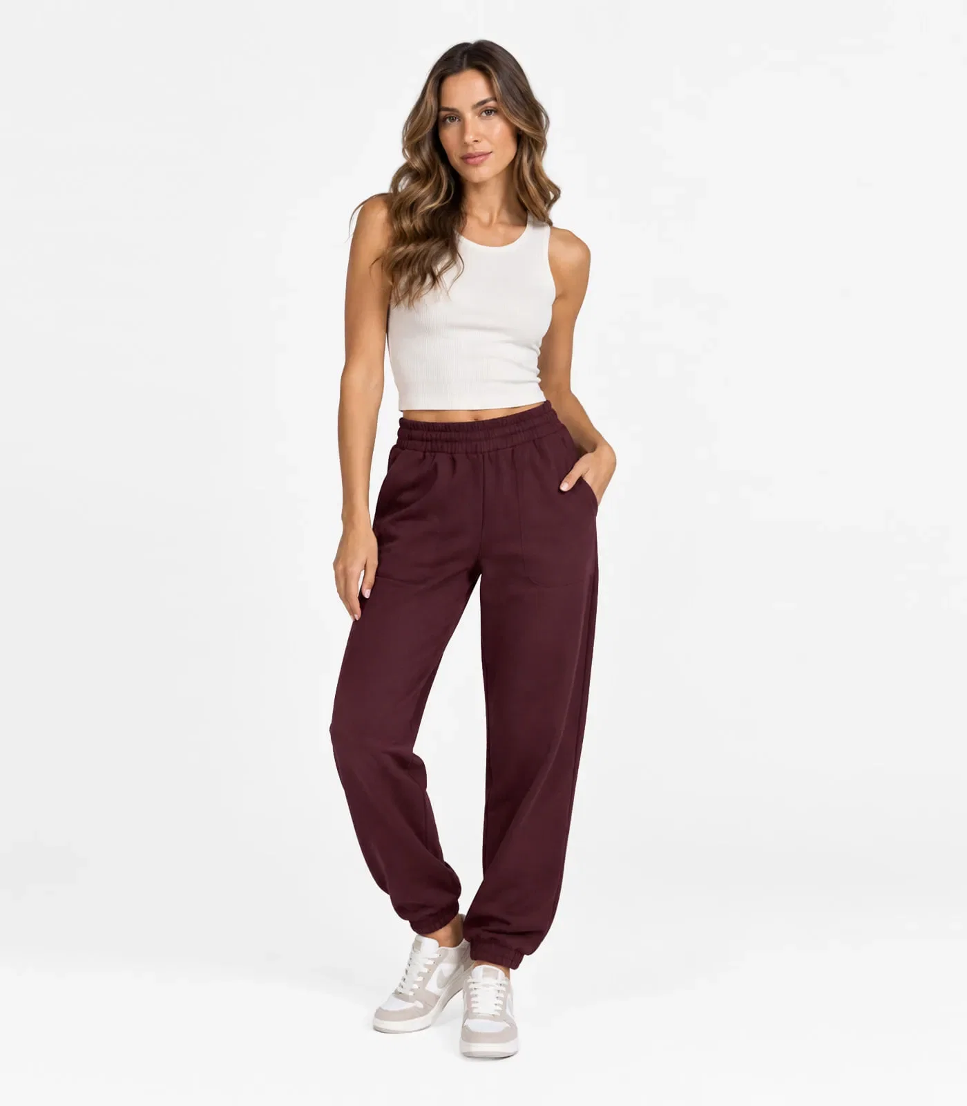 Calça Feminina Jogger Rovitex Vermelho