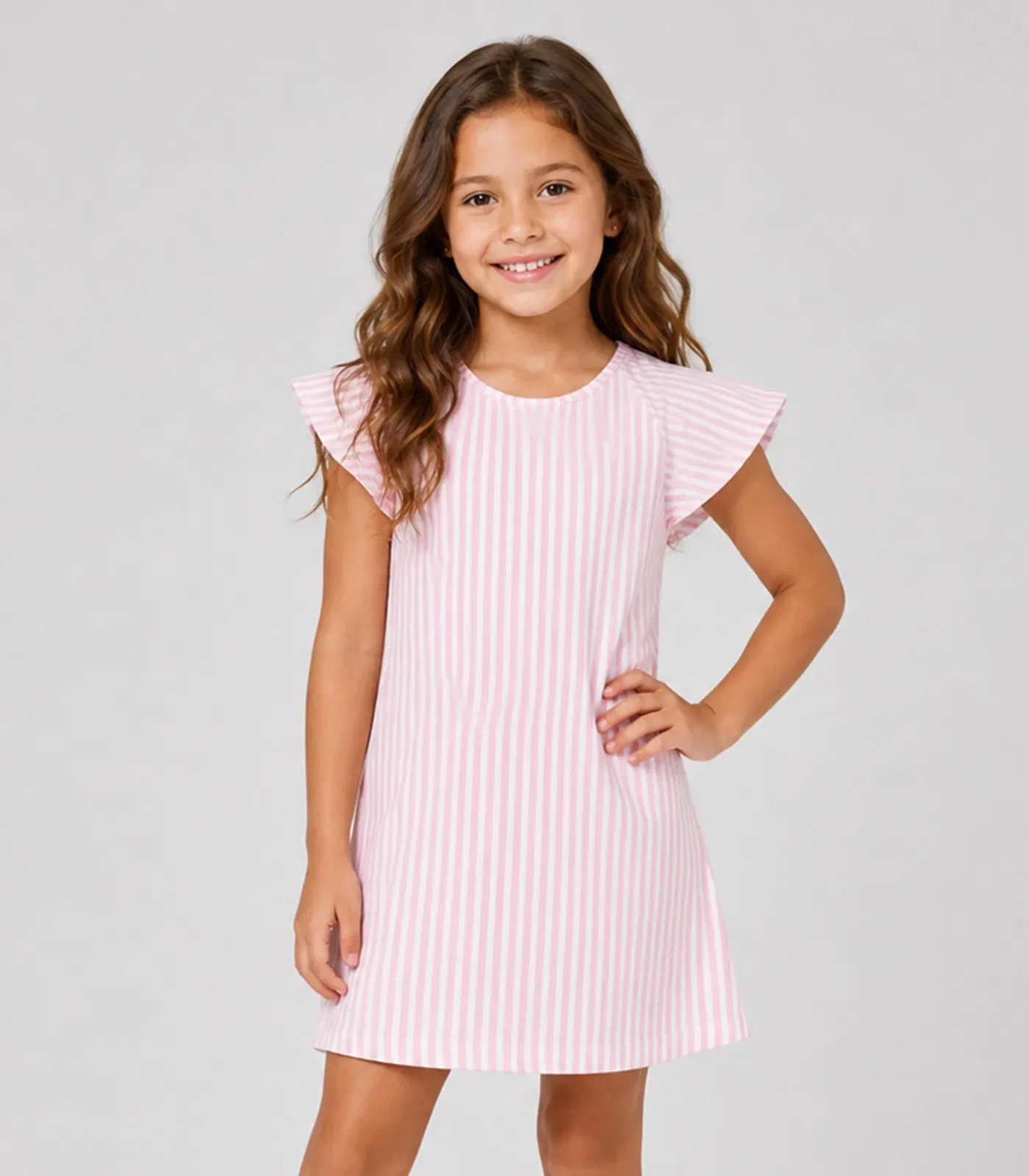Vestido Infantil Básico Select Rosa
