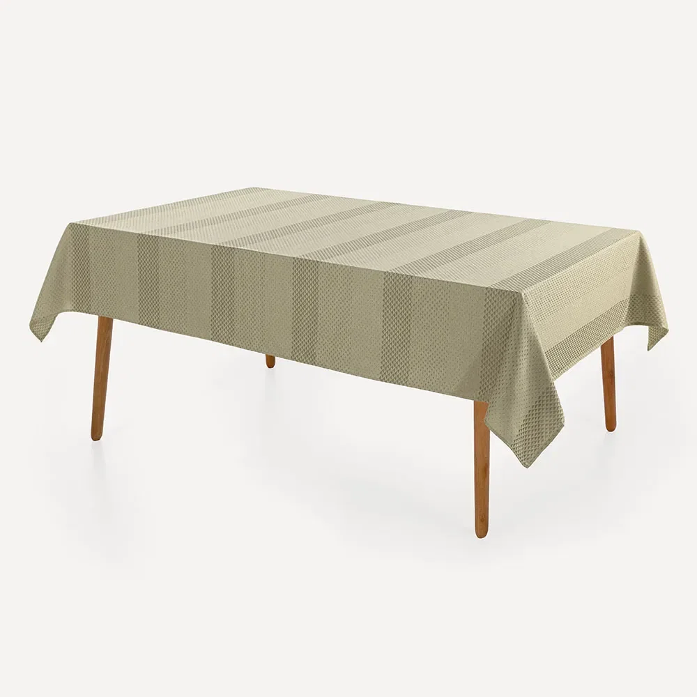 Toalha de Mesa Retangular 8 Lugares Oslo Castor
