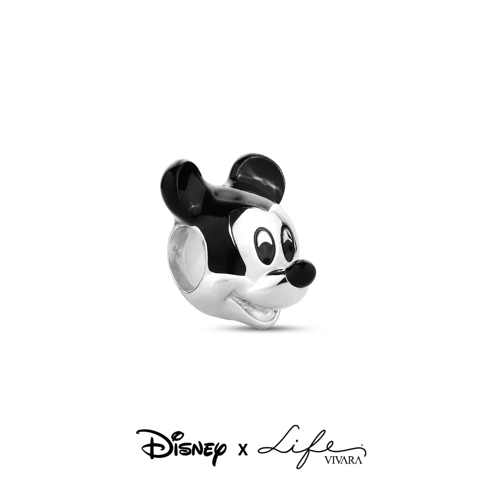 Separador Life Disney Mickey em Prata 925 com Esmalte