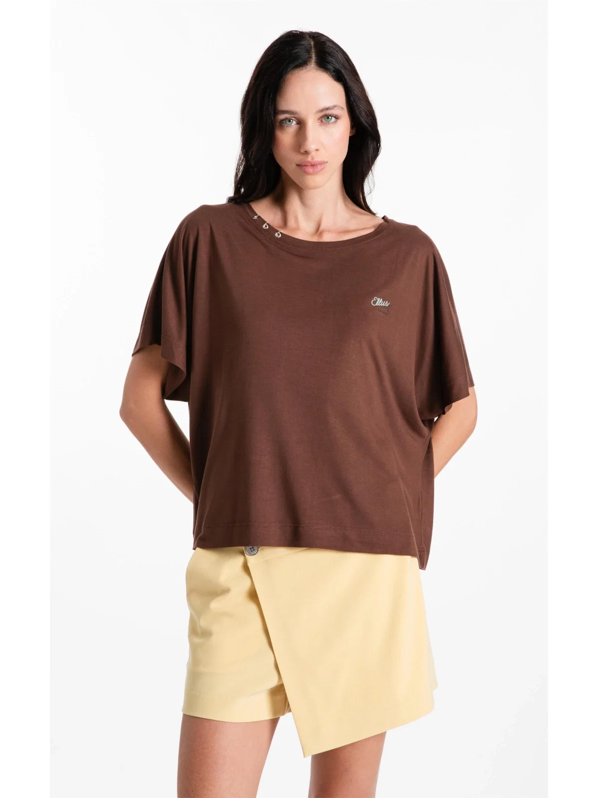 Blusa Cotton Ellus Trip Dark Brown — imagem 1