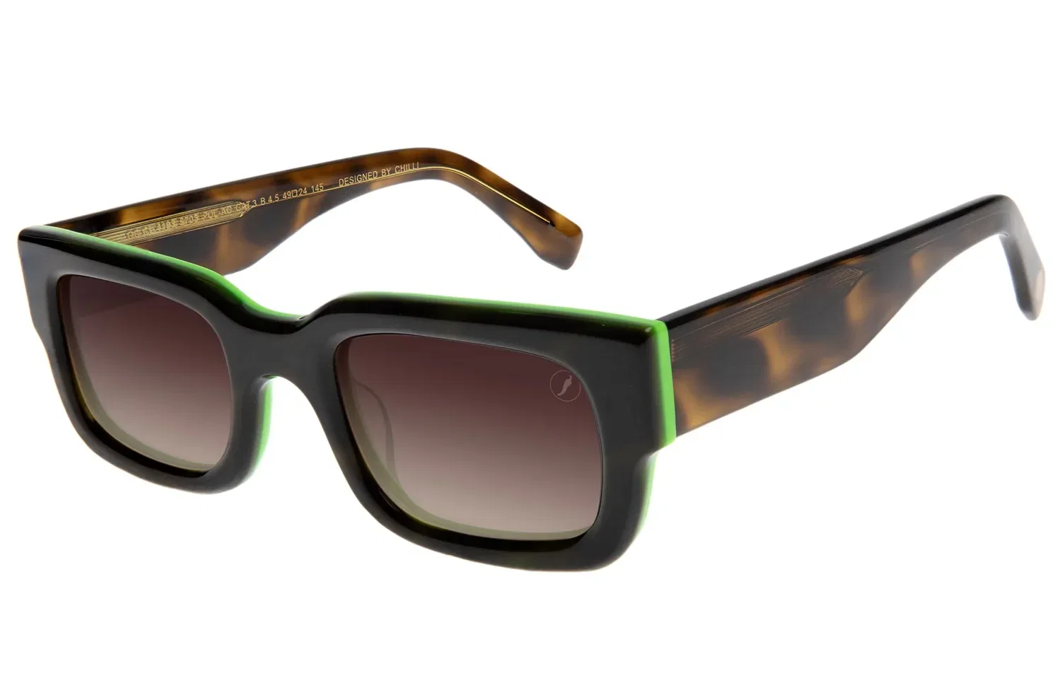 Óculos De Sol Feminino Chilli Beans Quadrado Premium Tartaruga — imagem 1