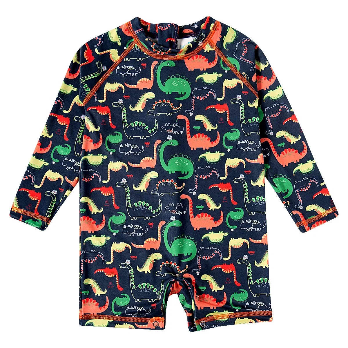 Macaquinho Praia Toddler Dinossaurs Colorido Lycra Proteção Uv 50+ Tip Top