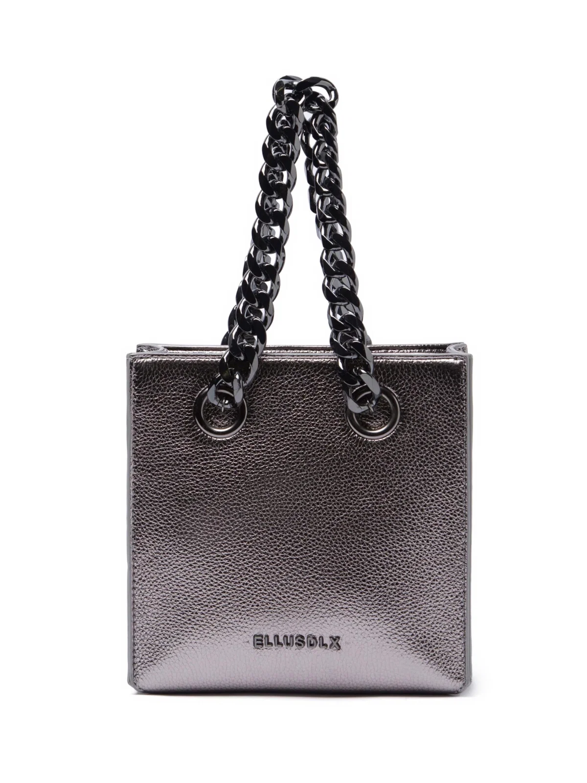 Bolsa Savana Handbag Ellus Silver Gray
