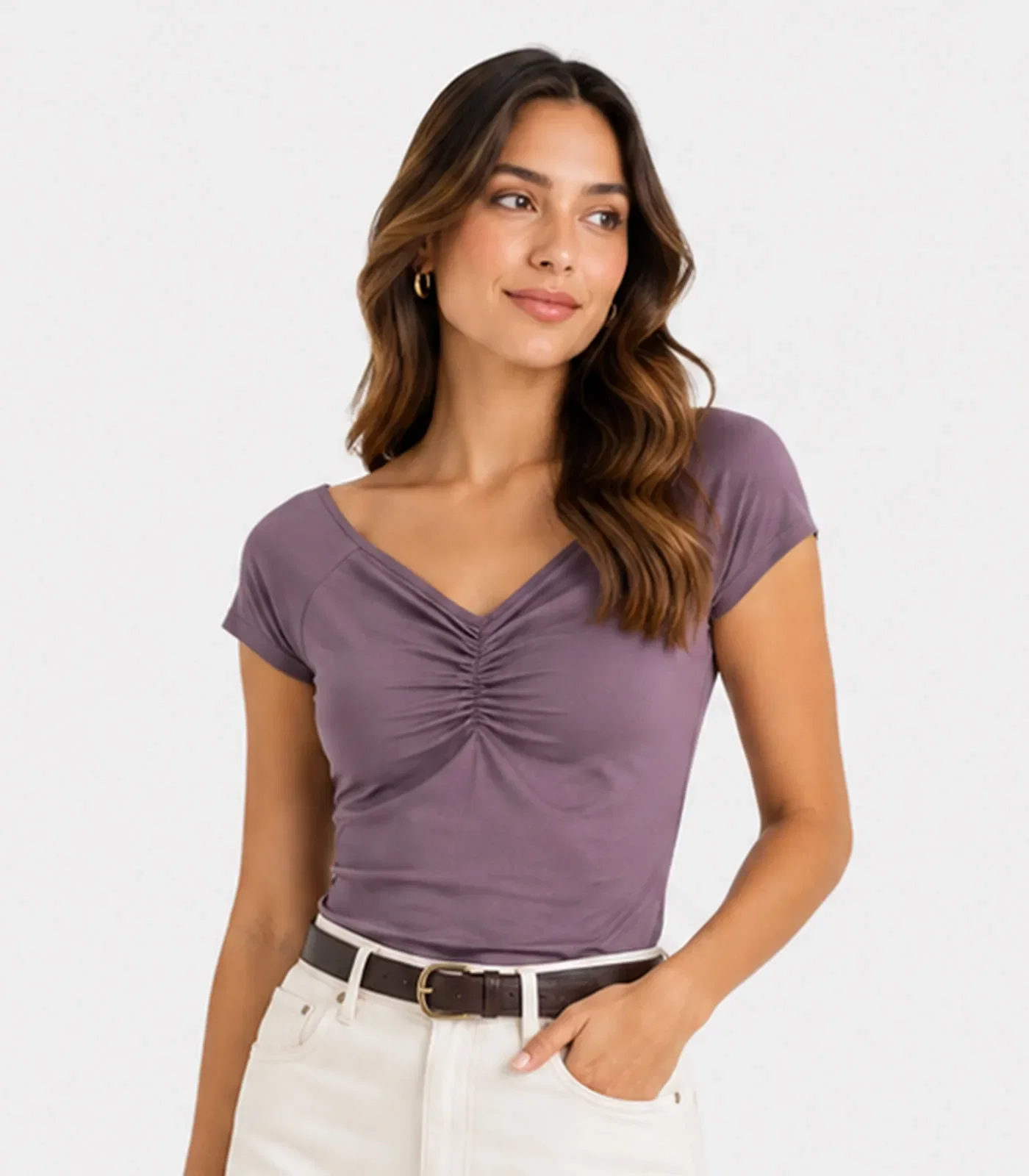 Blusa Feminina Em Touch Skin Infinita Cor Roxo