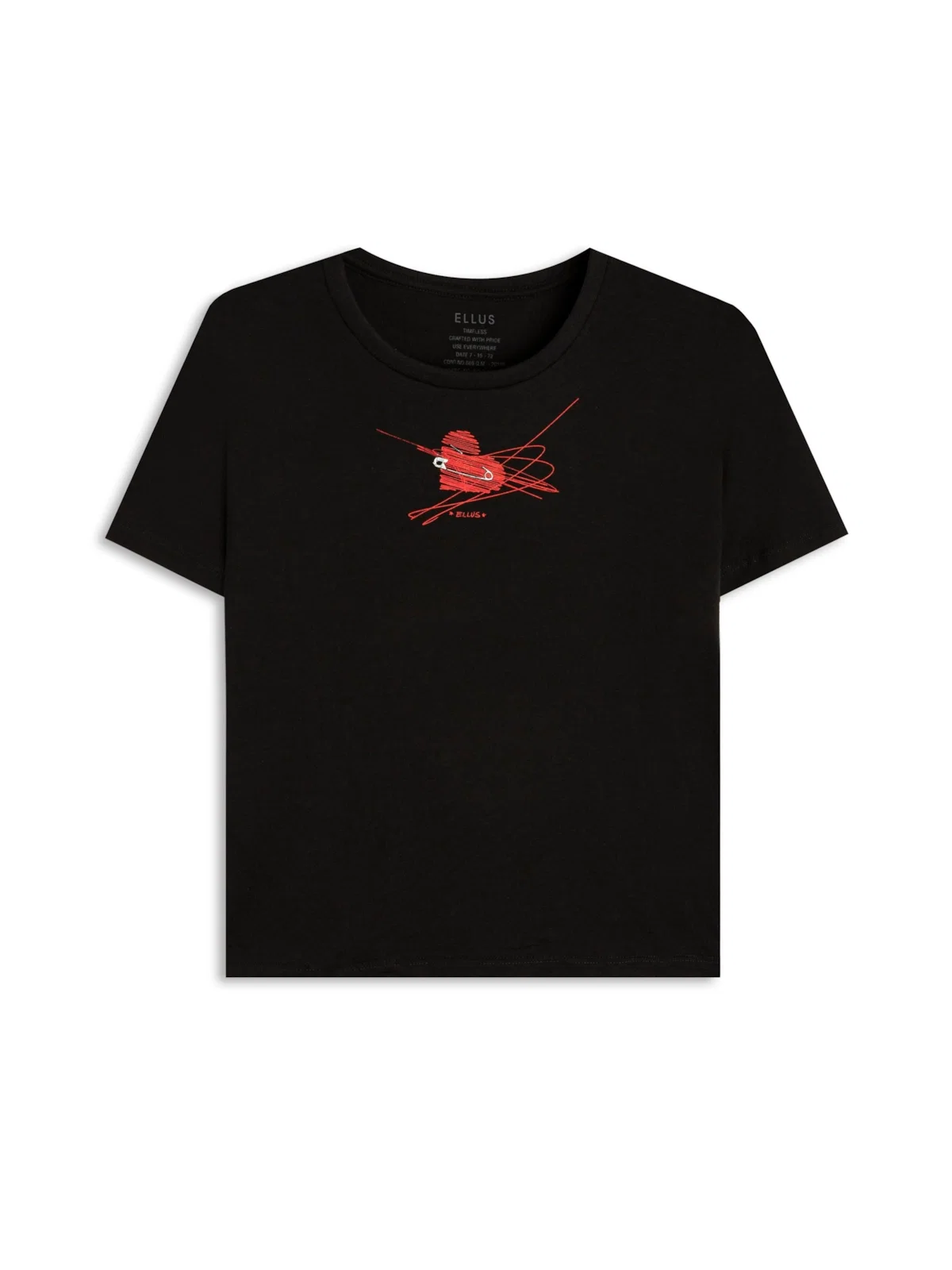 Blusa Hong Kong Pinned Heart Preto — imagem 1