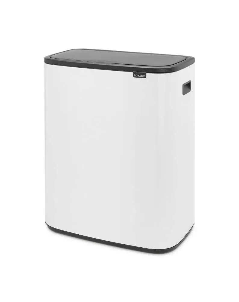 Lixeira Bo Touch Bin em Aço 60 Litros Brabantia Branca — imagem 1