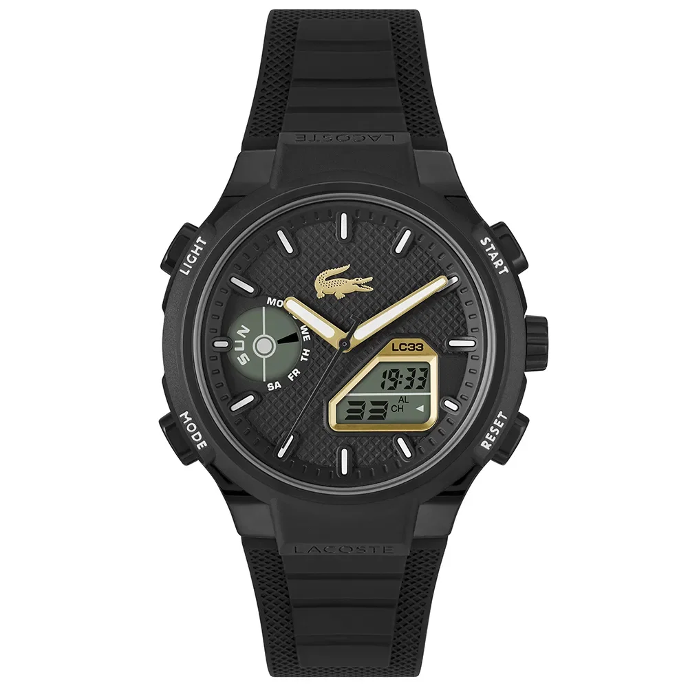 Relógio Lacoste Lc33 Masculino em Borracha Preto 2011435 — imagem 1
