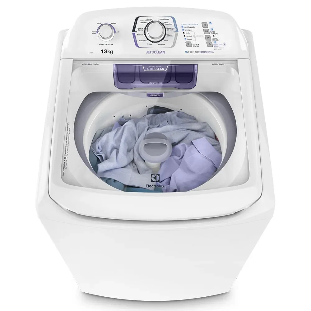 Máquina de Lavar Electrolux 13kg Branca Turbo Economia com Jet&Clean e Filtro Fiapos (LAC13) — imagem 1